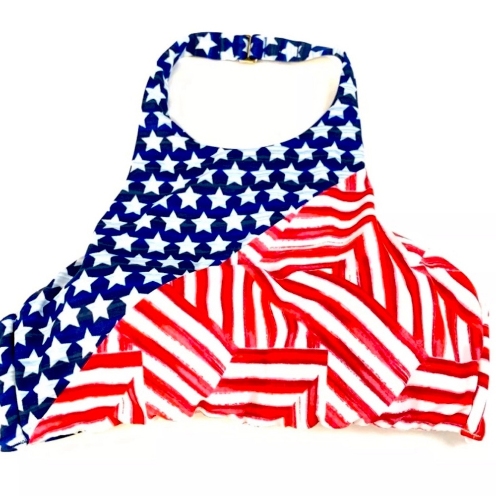 Victorias Secret Bikini Top Size Small Halter Red